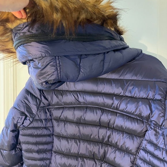 CANADA Weathergear, Navy Blue, XL, mid length puff jacket - Picture 3 of 5